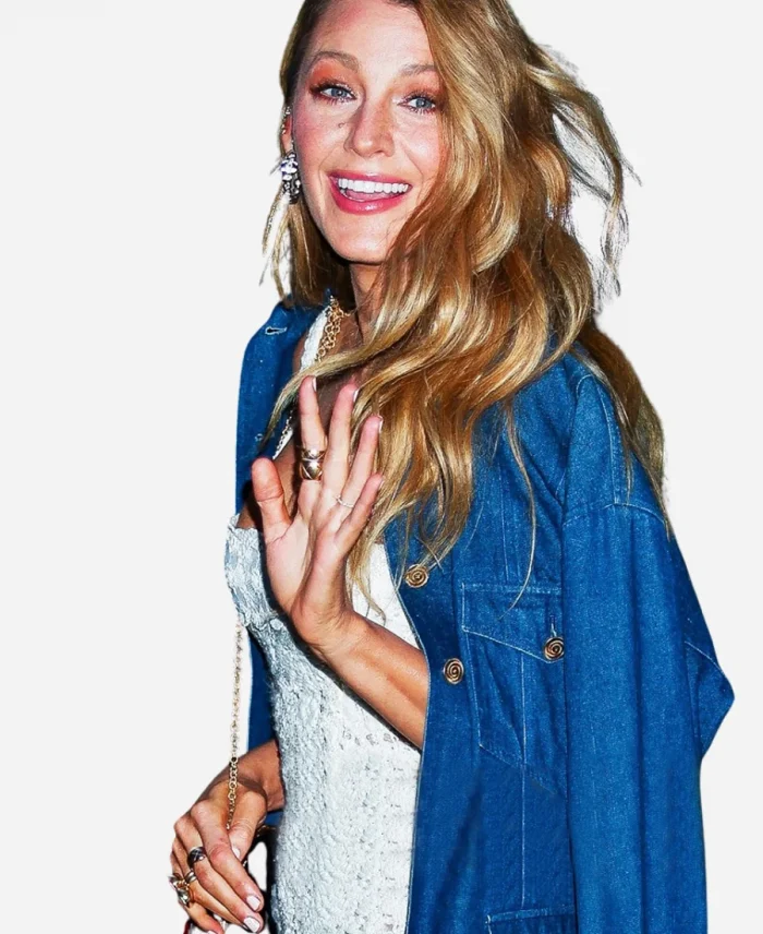 Blake Lively 2025 Tony Awards Blue Denim Jacket