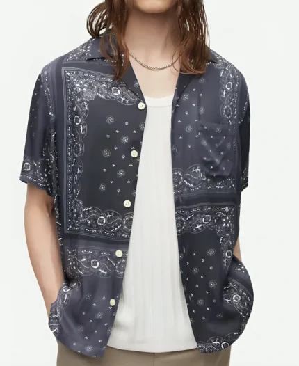 Bride Hard 2025 Stephen Dorff Black Printed Shirt