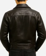 Bryan Johnson 2025 A2 Vinatge Brown Leather Jacket