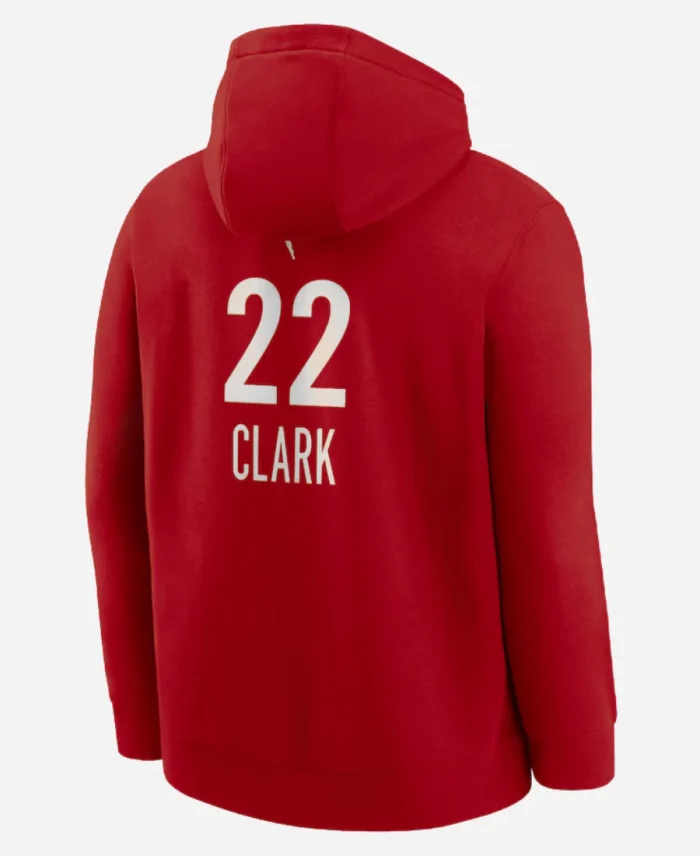 Caitlin Clark Indiana Fever Nike Rebel Edition Name & Number Red Pullover Hoodie