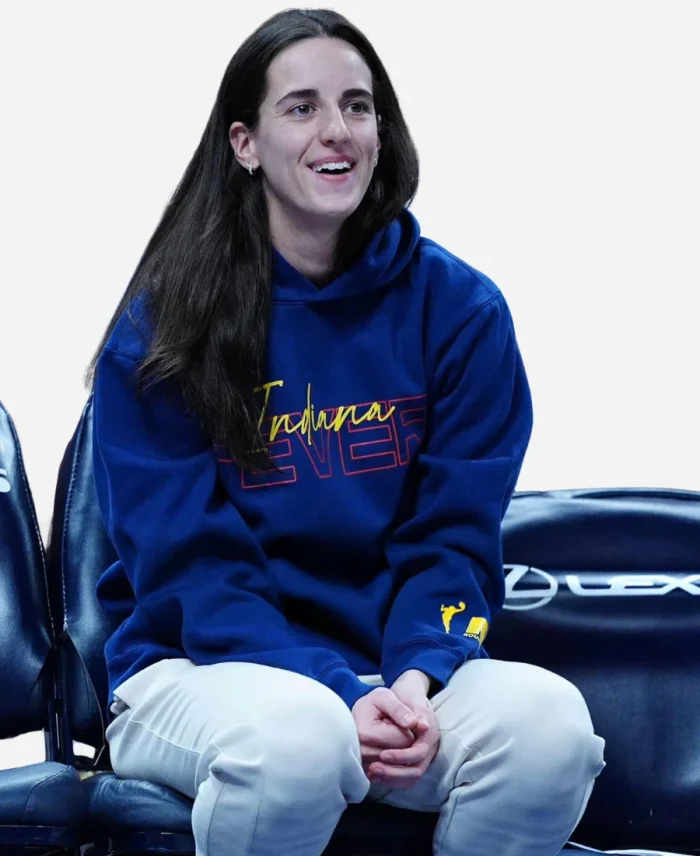 Caitlin Clark Indiana Fever Pullover Blue Hoodie For Sale