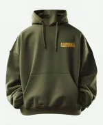 California Oversized Green Hoodie