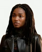 Carmen Riley Law and Order Organized Crime Leather Coat