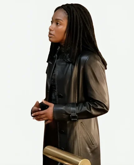 Carmen Riley Law and Order Organized Crime Leather Coat For Sale