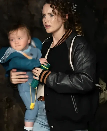 Cat Grant TV Series Karen Pirie 2025 Julia Brown Black Varsity Jacket