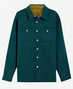 Charlie Vickers TV-Series The Survivors Season 01 Kieran Teal Button Down Shirt