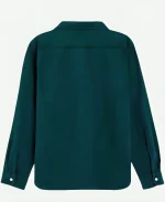 Charlie Vickers The Survivors S01 Teal Button Down Shirt