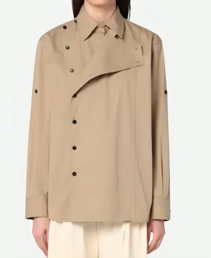 Charlize Theron The View 2025 Button Detail Shirt