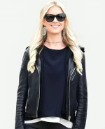 Christina Hall TV Series The Flip Off 2025 Black Leather Jacket