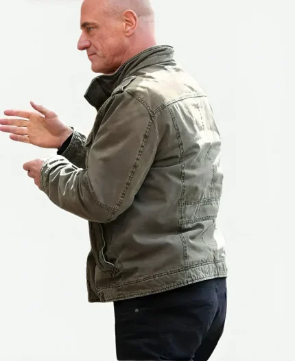 Christopher Meloni Law & Order Organized Crime Season 02 Green Cotton Jacket