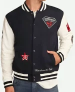 Cleveland Limited‑Edition Superman Force For Good x Lucky Brand Bomber Varsity Jacket