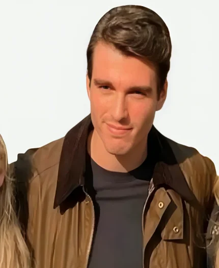 Corey Mylchreest Movie My Oxford Year 2025 Jamie Davenport Brown Cotton Jacket
