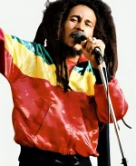 Crystal Palace Bowl Bob Marley Satin Bomber Jacket