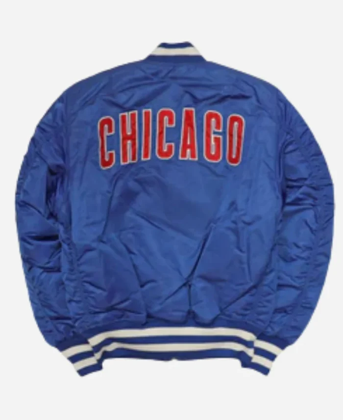 Cubs Bomber Blue Jacket