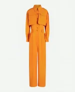 Cynthia Nixon TV Series And Just Like That Season 03 Miranda Hobbes Cargo Orange Jumpsuit