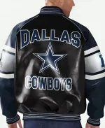 Dallas Cowboys Black Leather Jacket For Unisex