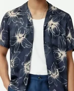 Damian Kane The Young and the Restless Blue Floral Shirt