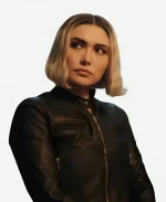 Daniella Pineda The Accountant 2 Black Leather Jacket