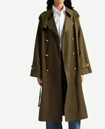 Danielle Moné Truitt Law & Order Organized Crime 2025 Green Trench Coat