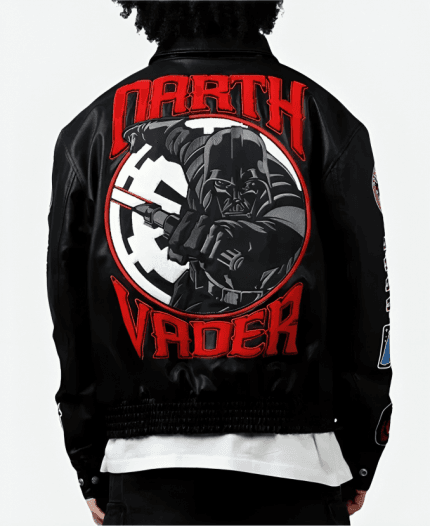Darth Vader Black Leather Jacket For Sale
