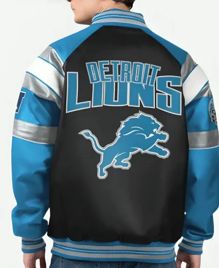 Detroit Lions Leather Jacket For Unisex