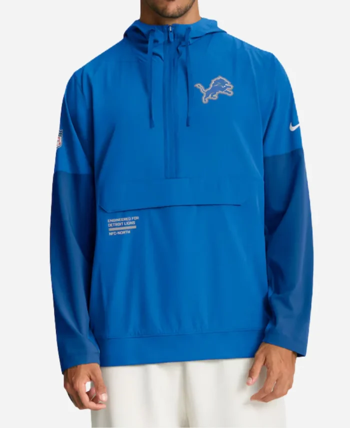 Detroit Lions Nike Sideline Anorak Hoodie Jacket