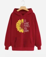 Do What Makes You Happy Fleece Pull Over Hoodie