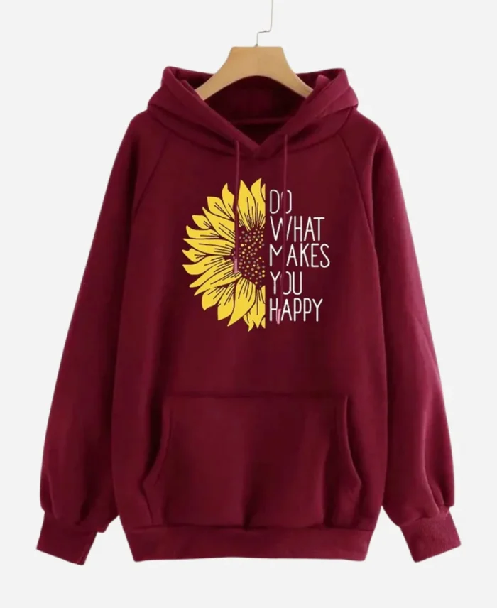 Do What Makes You Happy Fleece Pullover Hoodie