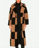 Down Home Fab S3 Chelsea DeBoer Beige & Black Checkered Coat