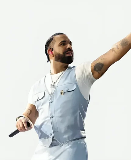 Drake Wireless Festival 2025 Light Blue Vest