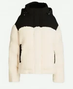 Dylan’s Dreyer The Today Show 2025 white shearling puffer jacket