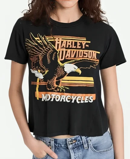 Ellie Estevez Ransom Canyon 2025 Marianly Tejada Black Harley Davidson Graphic T-Shirt
