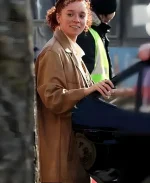 Erin Kellyman Eleanor The Great 2025 Brown Coat