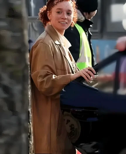 Erin Kellyman Eleanor The Great 2025 Brown Coat
