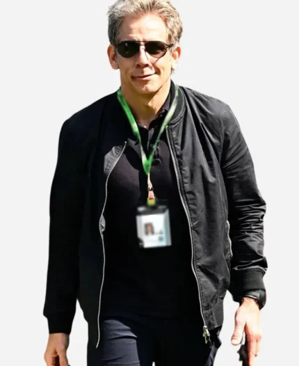 F1 Grand Prix of Canada Event Ben Stiller Black Bomber Jacket