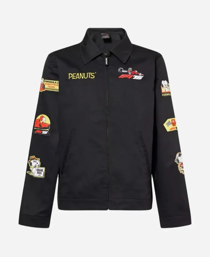Formula 1 x Peanuts F175 Snoopy Dog Black Racing Jacket
