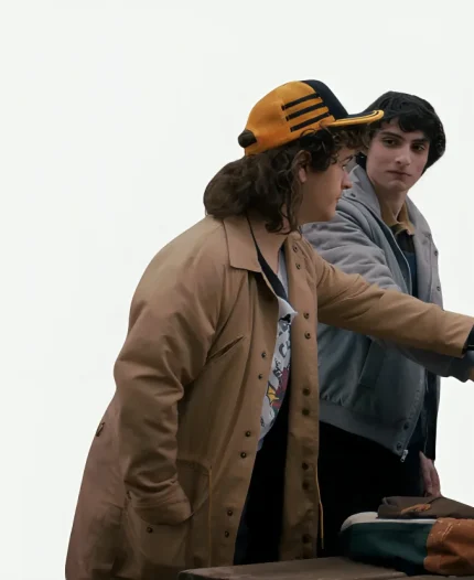 Gaten Matarazzo Tv Series Stranger Things Season 05 Dustin Henderson Brown Jacket