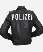 German Military Surplus Black Leather Jacket For Unisex