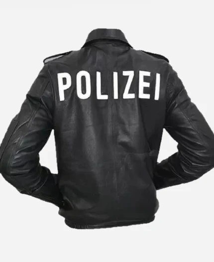 German Military Surplus Black Leather Jacket For Unisex