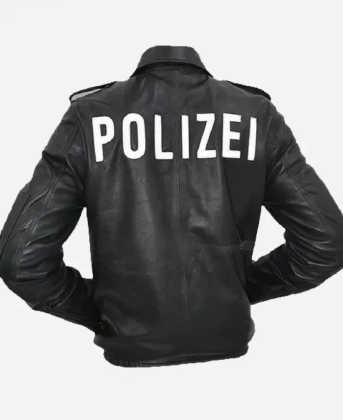 German Military Surplus Black Leather Jacket For Unisex