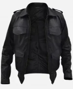 German Police Leather Jacket