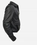 German Police Leather Jacket For Sale