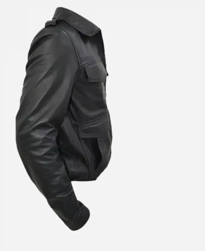 German Police Leather Jacket For Sale
