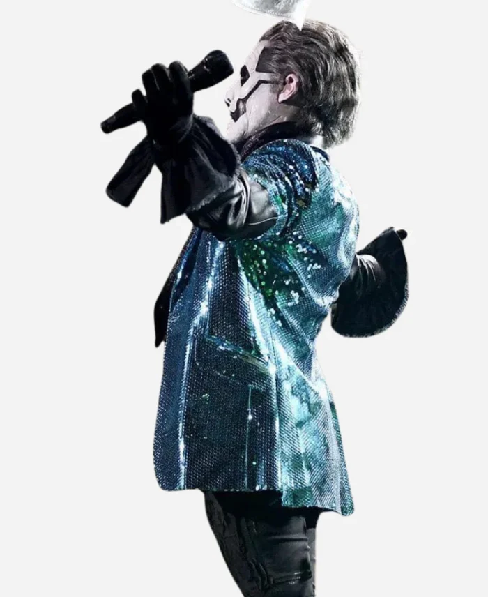 Ghost Band Papa Emeritus Cosplay Blue Blazer