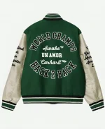 Gigi Hadid Carhartt Green Varsity Bomber Jacket