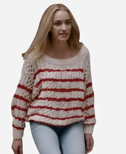 Ginny & Georgia Brianne Howey Red Striped Sweater