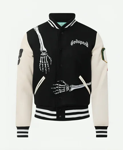 Godspeed Varsity Black And White Jacket