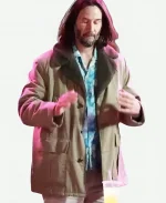 Good Fortune Keanu Reeves Cotton Shearling Jacket
