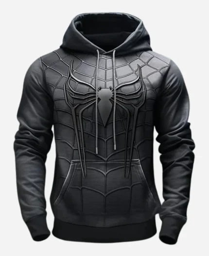 Graphics 3D Spider Print Casual Hoodie