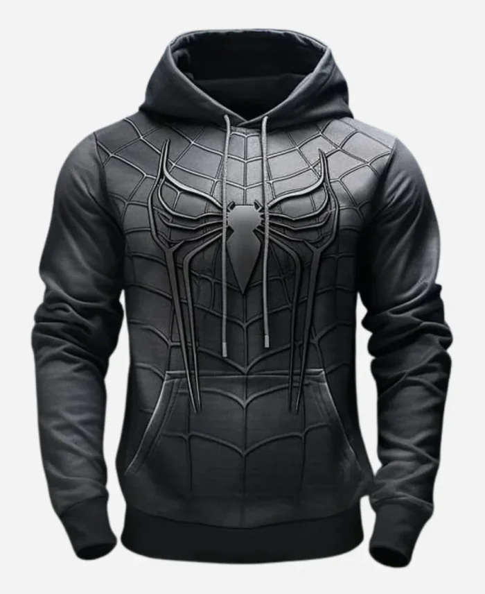 Graphics 3D Spider Print Casual Hoodie